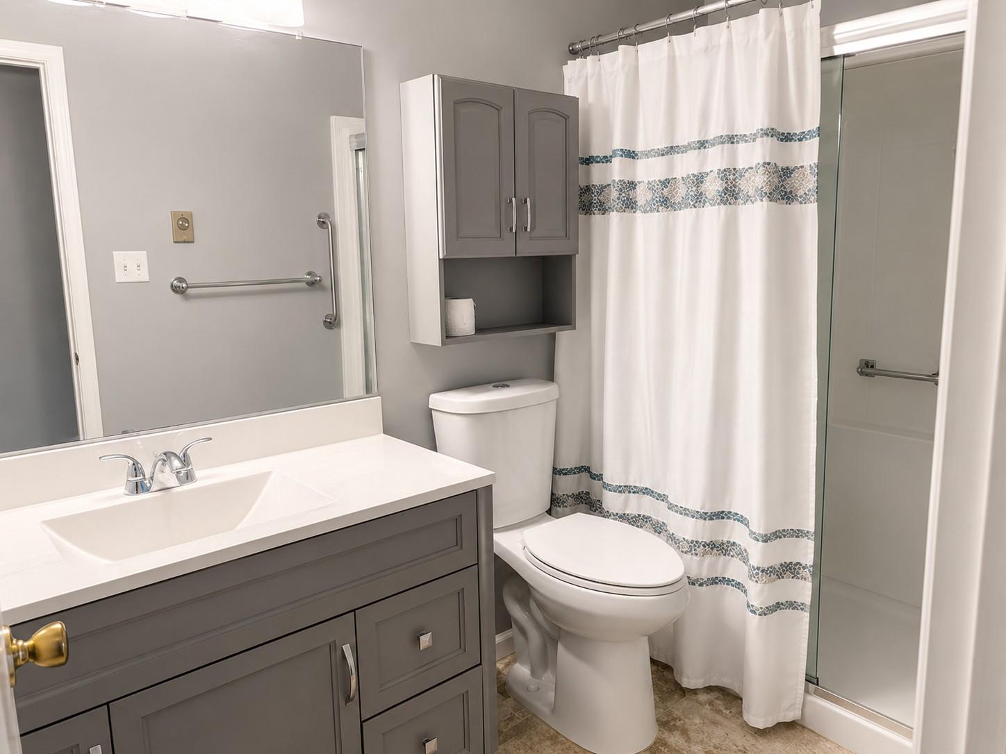 7006 Basswood Road Frederick, MD 21703 - Photo 8 of 10 a bathroom with a sink toilet and shower