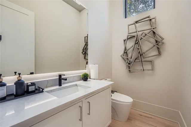 a view of a backyard with a small cabin