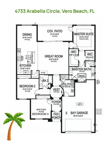 $650,000 | 4733 Arabella Circle, Vero Beach, FL 32967