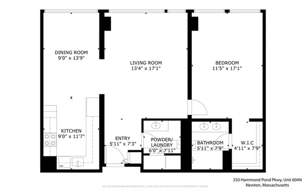 $639,000 | 250 Hammond Pond Parkway, Unit 604N, Newton, MA 02467
