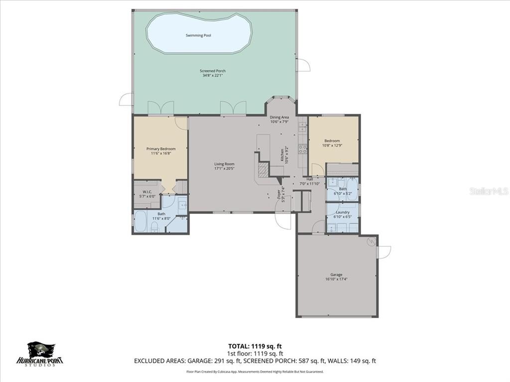 4498 Plumosa Street Spring Hill, FL 34607 - Photo 23 of 24 a picture of a floor plan