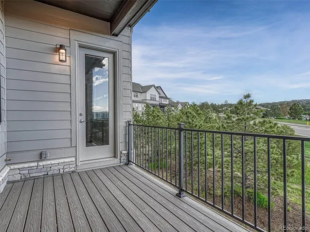 a view of city from balcony