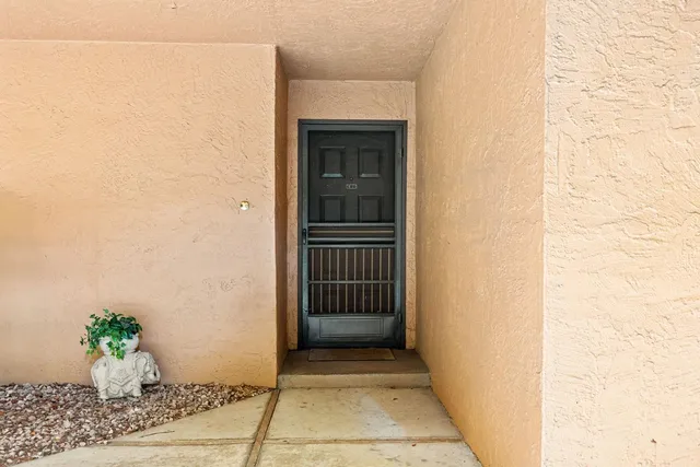 a view of entrance door of the house