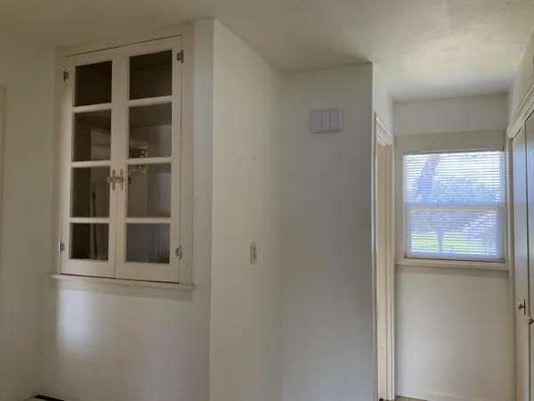a small space with a window