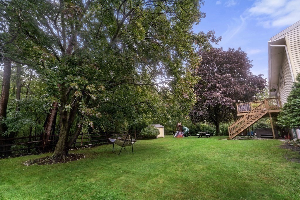 99 Graymore Road Waltham, MA 02451 - Photo 31 of 38 a view of a garden with a tree