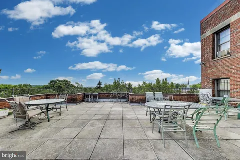 a view of a terrace with furniture and a potted plant