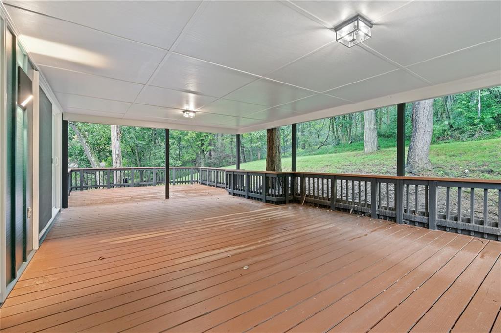 4309 Bulltown Road Murrysville, PA 15668 - Photo 21 of 34 a view of a balcony with wooden floor