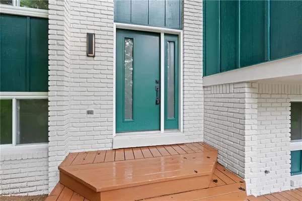 a view of outdoor space and deck