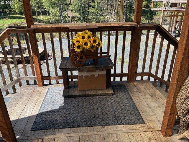 8738 Buckhorn Road Roseburg, OR 97470 - Photo 33 of 45 a view of a porch with wooden floor