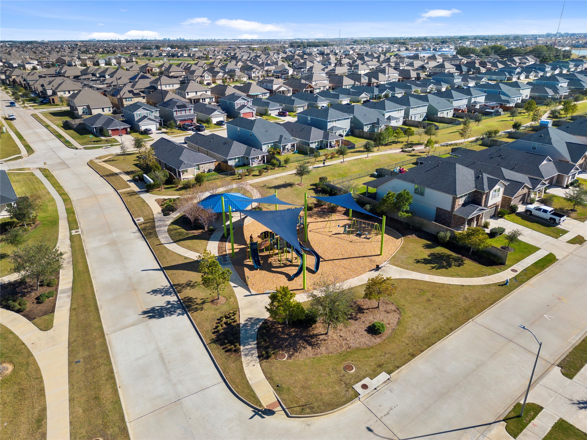 25639 Royal Catchfly Road Katy, TX 77493 - Photo 47 of 48 an aerial view of a house with a swimming pool