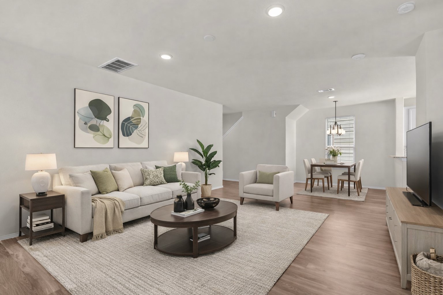 25639 Royal Catchfly Road Katy, TX 77493 - Photo 10 of 48 a living room with furniture and a flat screen tv