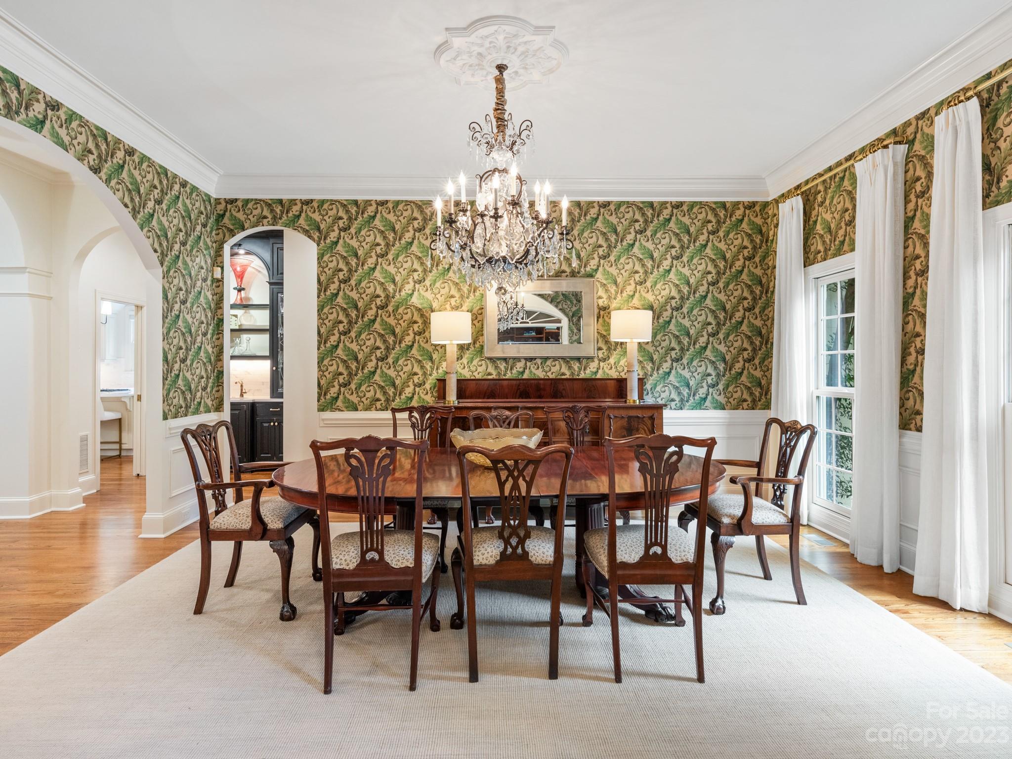2521 Summerlake Road Charlotte, NC 28226 - Photo 12 of 48 a view of a dining room with furniture window and wooden floor