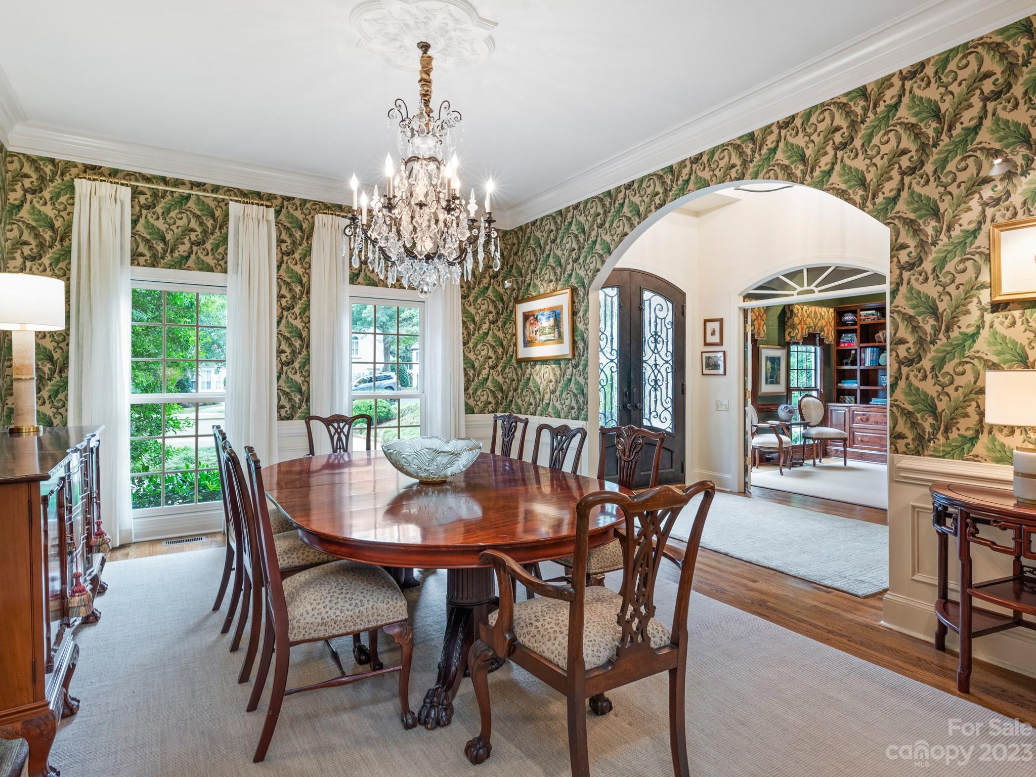 2521 Summerlake Road Charlotte, NC 28226 - Photo 13 of 48 a view of a dining room with furniture window and outside view