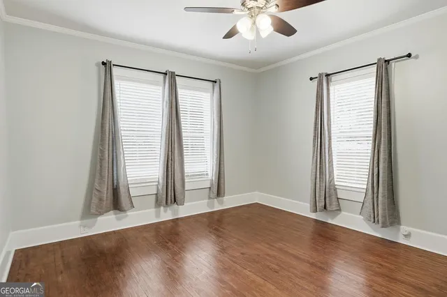 wooden floor in an empty room