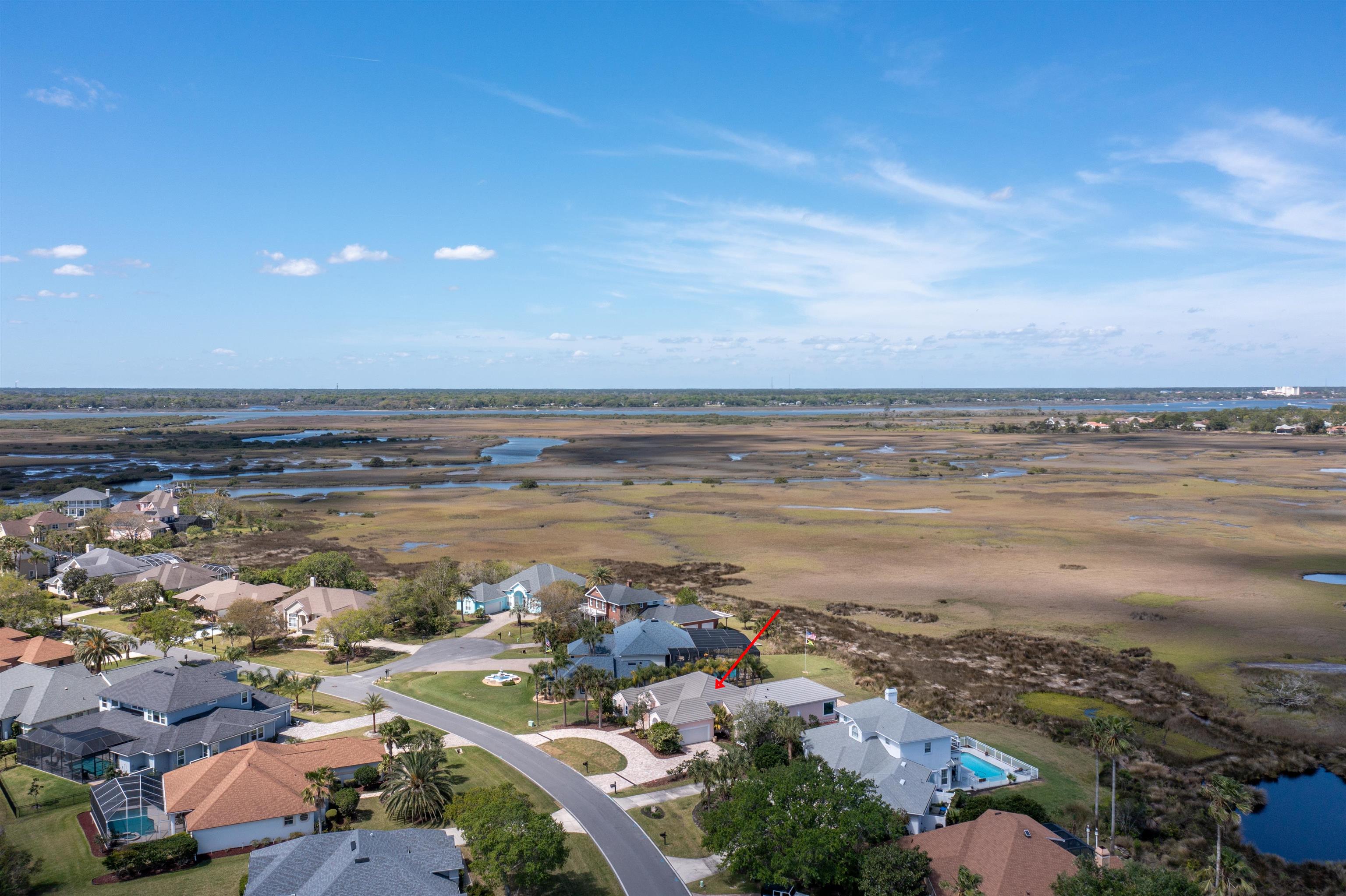 318 Marsh Point Circle St. Augustine, FL 32080 - Photo 44 of 44 an aerial view of ocean and residential houses with outdoor space