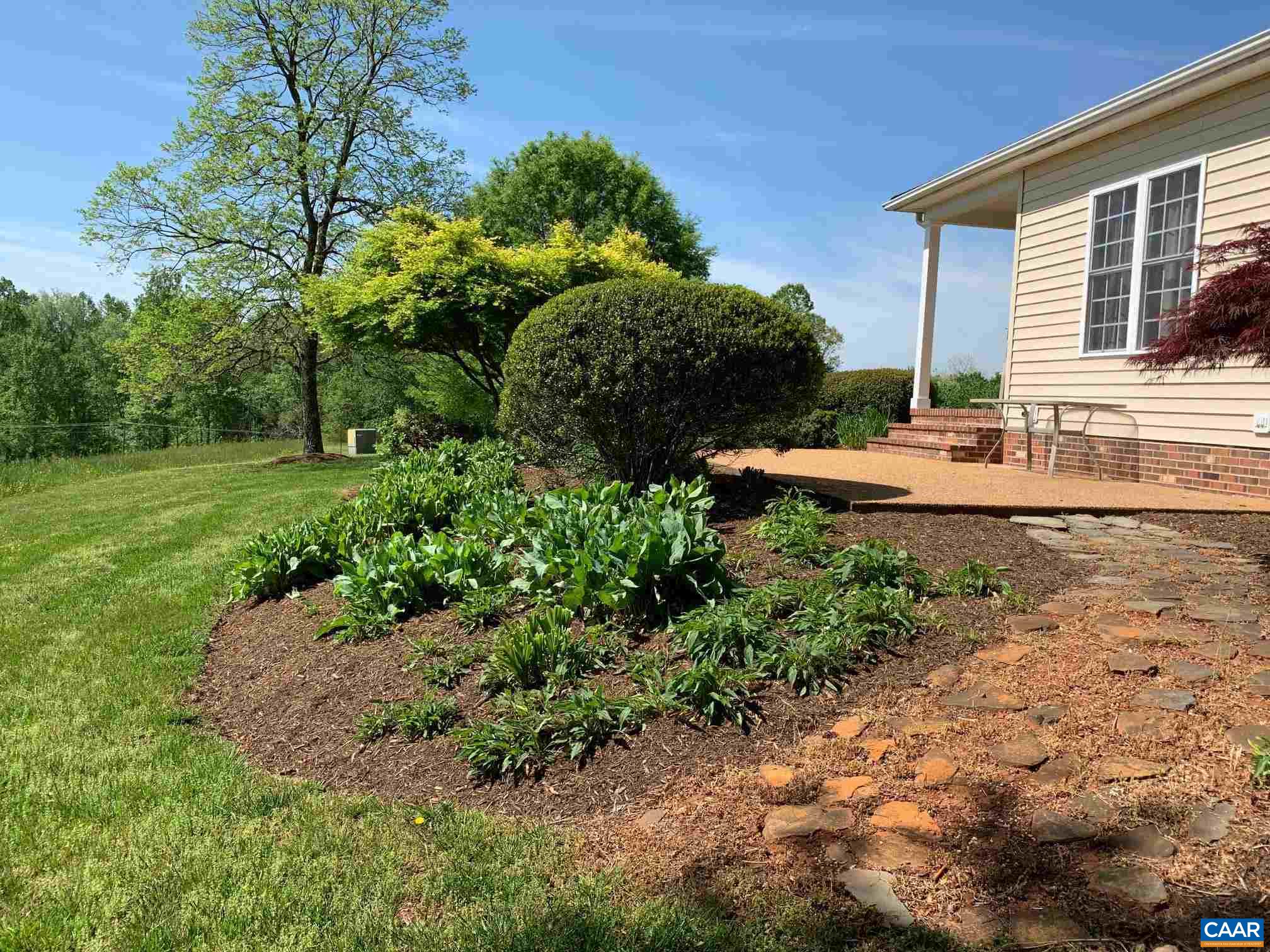 5305 Hoover Road Reva, VA 22735 - Photo 40 of 46 a view of a backyard with plants and large trees
