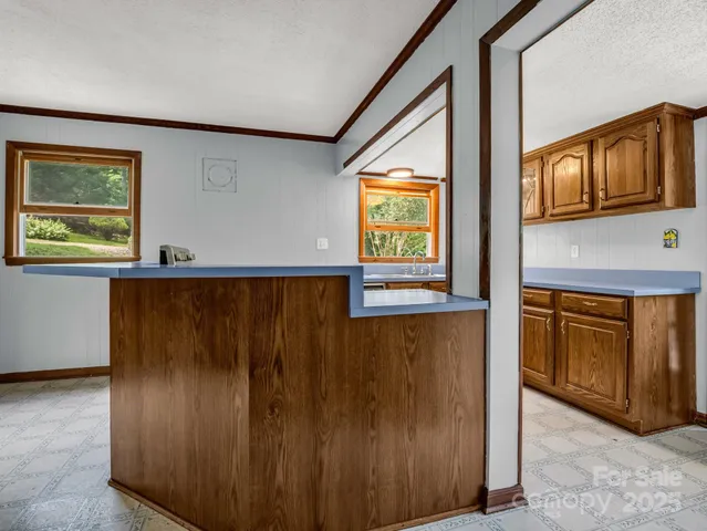 a view of an entryway with a window