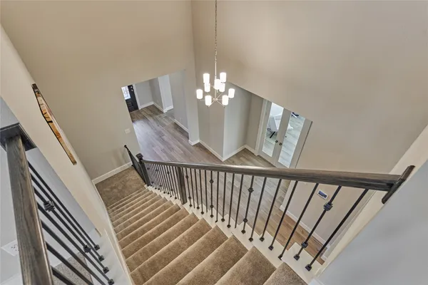 a view of a balcony