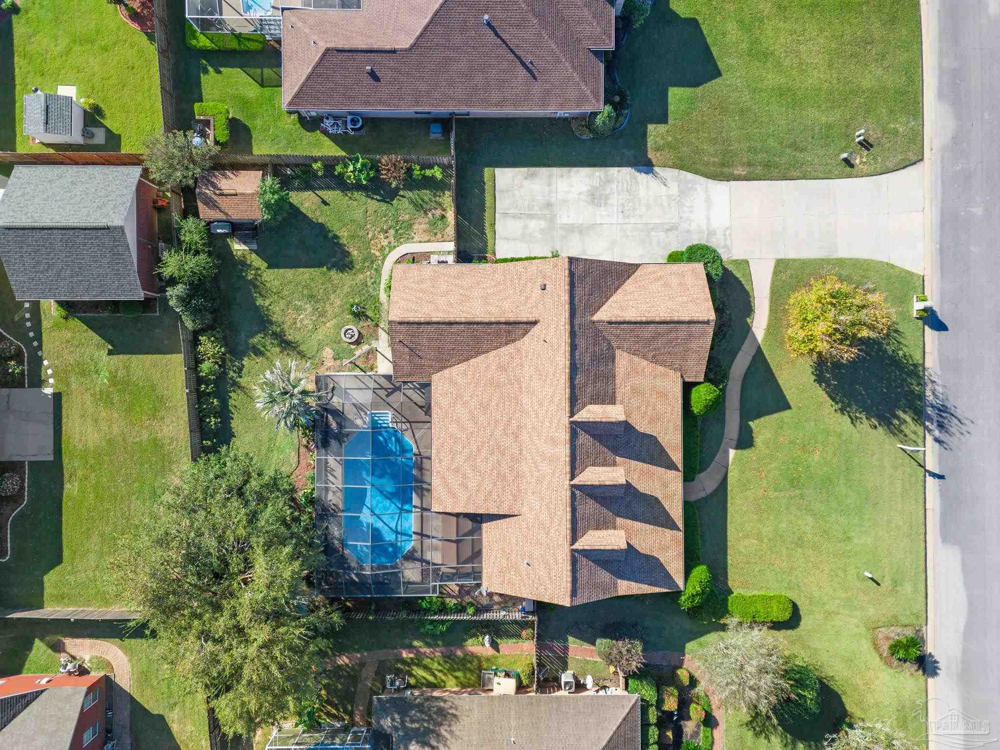4149 Chartwell Street Pace, FL 32571 - Photo 46 of 49 an aerial view of a house