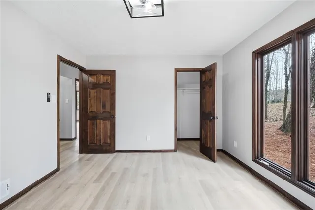 a view of a room with rack on the wall