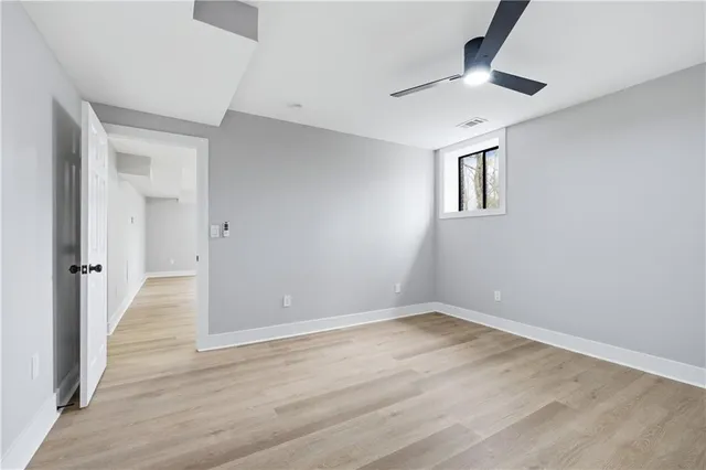 a view of a backyard of the house