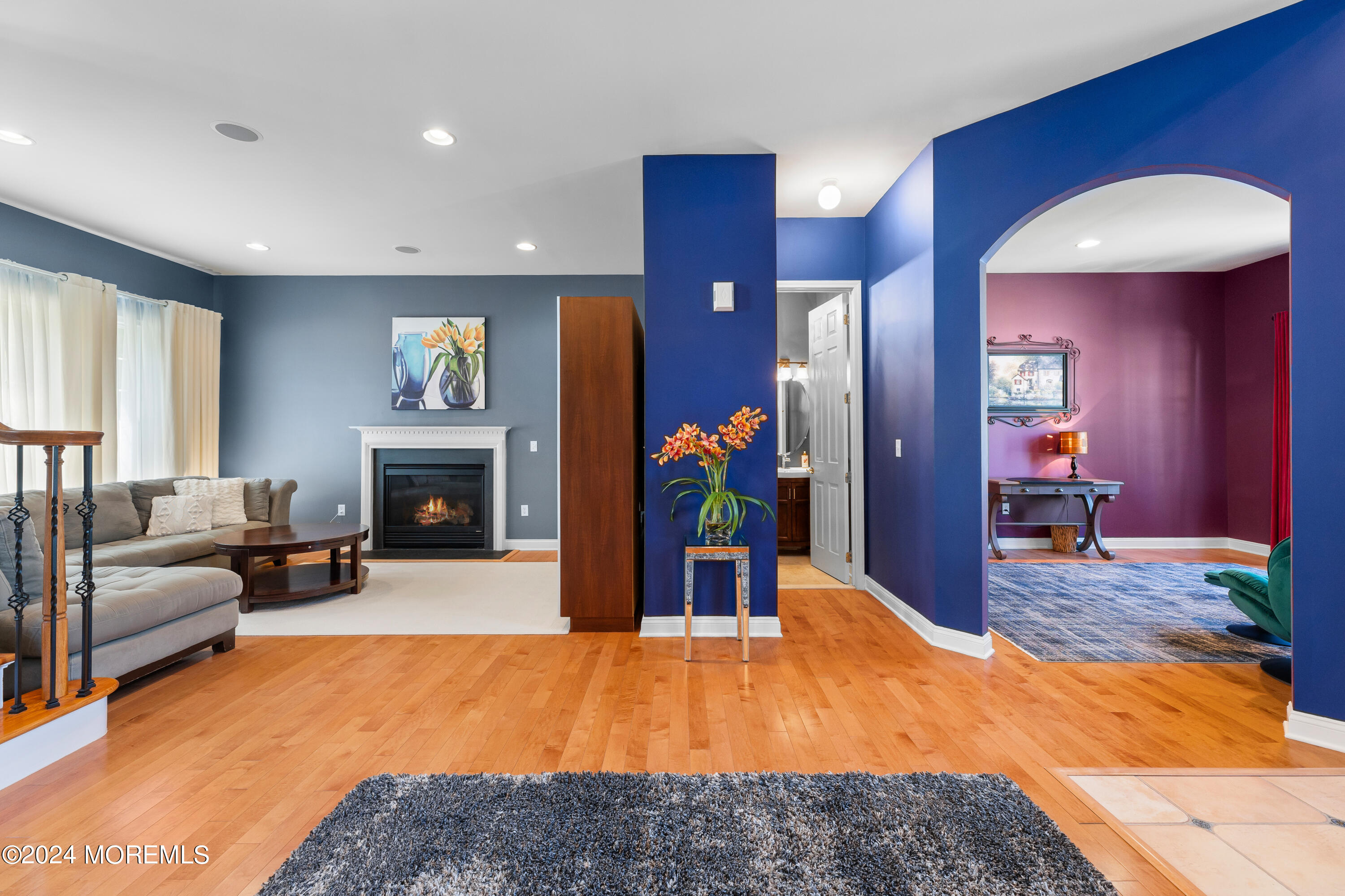 19 Rockspray Court Howell, NJ 07731 - Photo 7 of 37 a living room with furniture and a fireplace