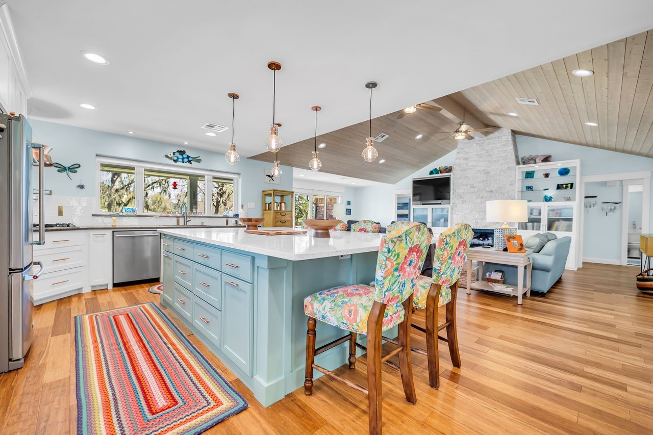 310 Cove Loop Coldspring, TX 77331 - Photo 16 of 48 Windows above the sink provide a great view of the lake.