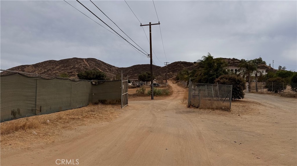 0 Campos Road Perris, CA 92570 - Photo 1 of 31 Road to property, Left of the fork