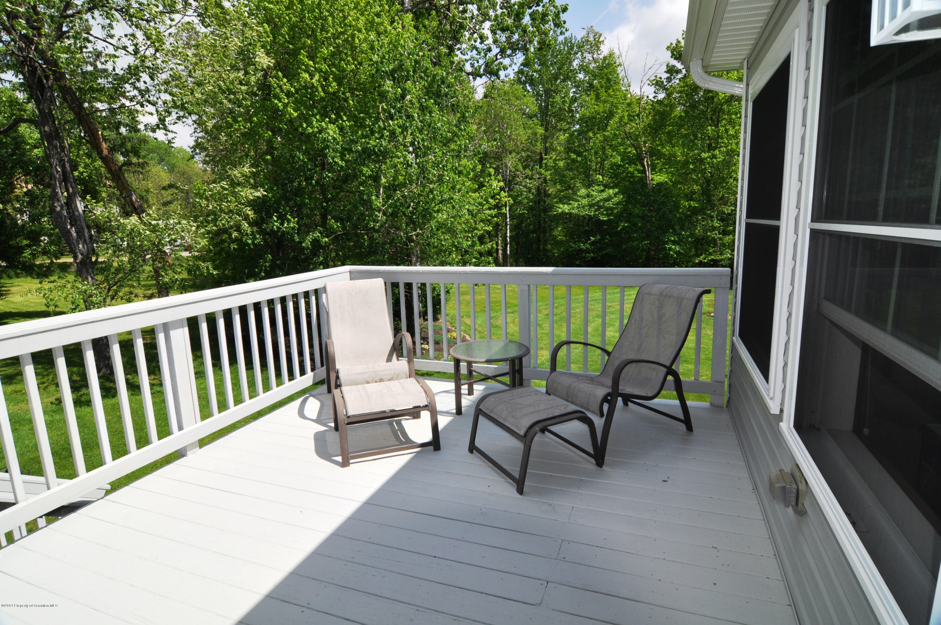 116 Griffin Road Moscow, PA 18444 - Photo 42 of 50 a view of chairs and table in the balcony
