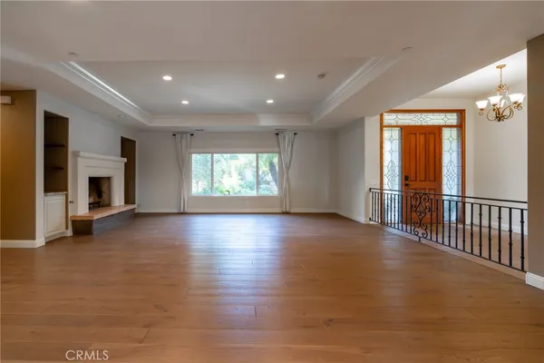 a large bathroom with a double vanity sink and mirror