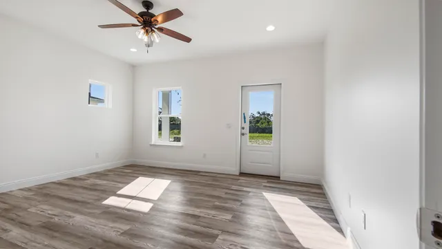 a bathroom with a shower and a toilet