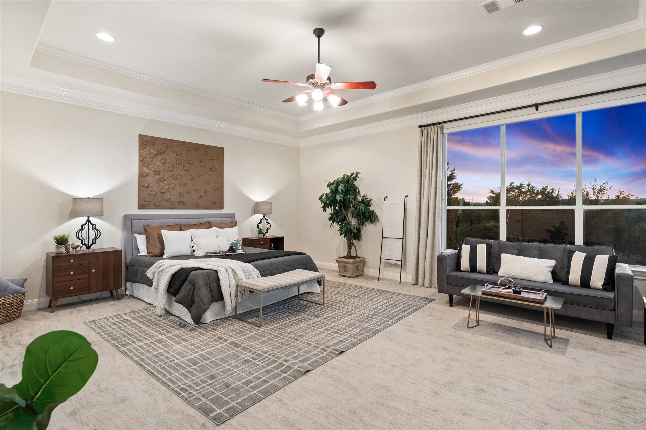 2906 Lakehurst Road Spicewood, TX 78669 - Photo 6 of 40 a living room with furniture and a chandelier