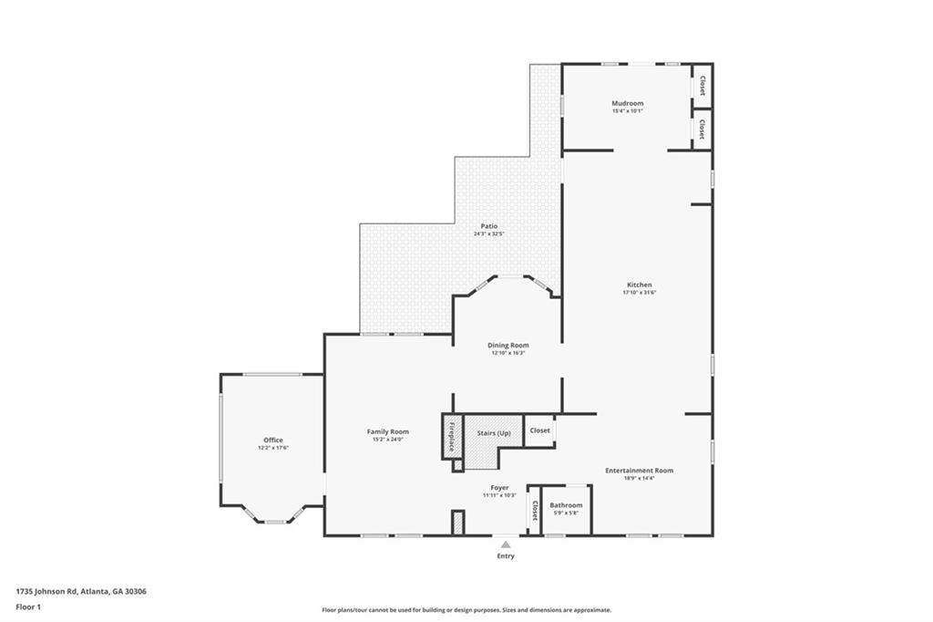 1735 Johnson Road Northeast Atlanta, GA 30306 - Photo 54 of 54 a picture of floor plan