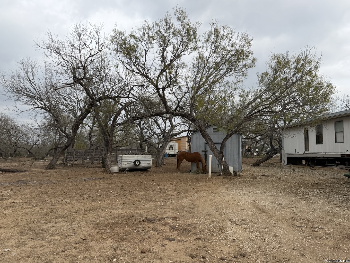 21115 Spanish Grant Road San Antonio, TX 78264 - Photo 13 of 23 a view of a house with a snow and trees