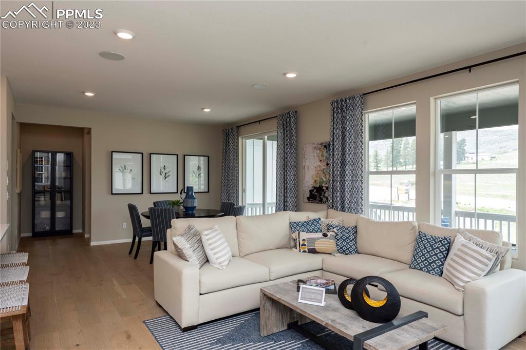 631 Felicity Loop Castle Rock, CO 80109 - Photo 11 of 33 a living room with furniture and a large window