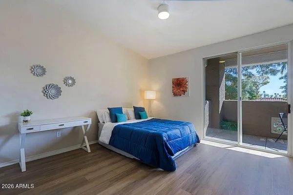 a view of small space with racks on the wall