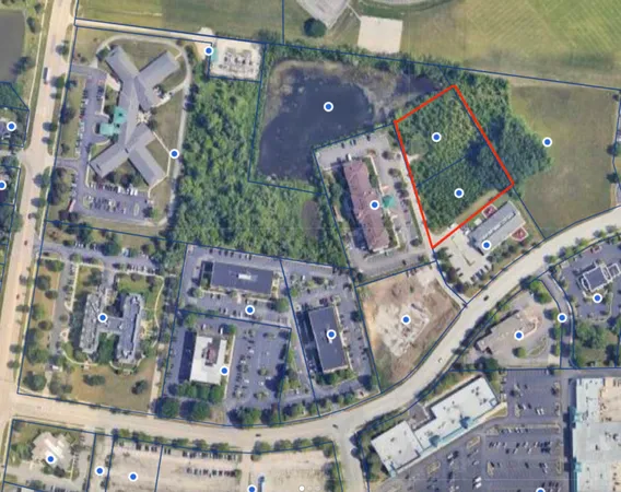 an aerial view of a houses