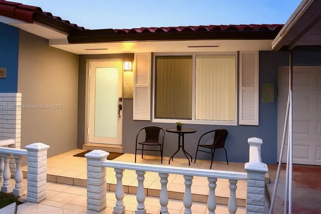 a front view of a house