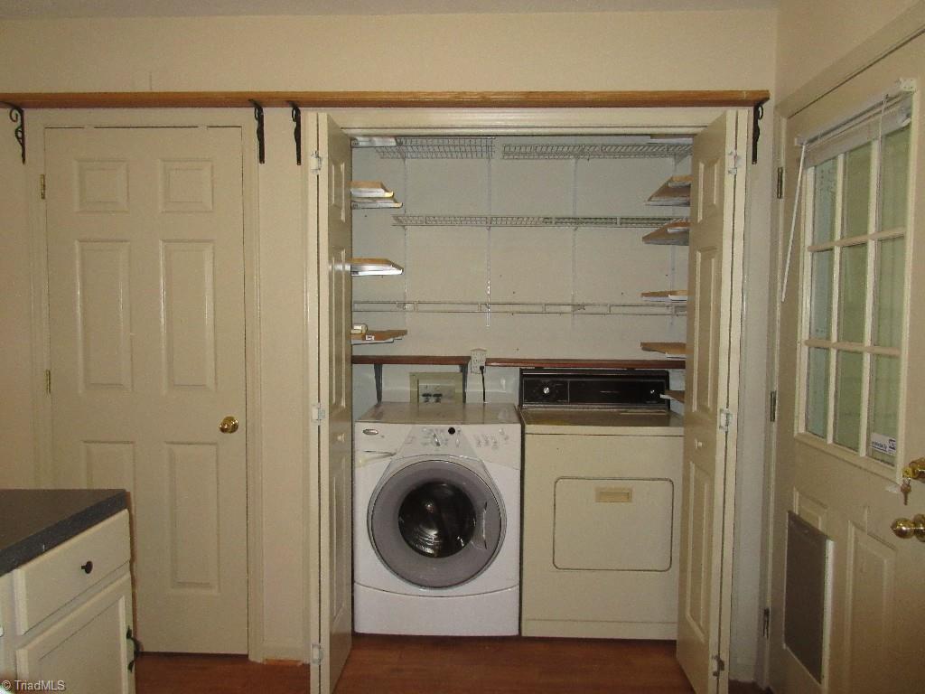 245 Hampton Road, Unit 3B Asheboro, NC 27203 - Photo 6 of 18 Washer and dryer off of kitchen.