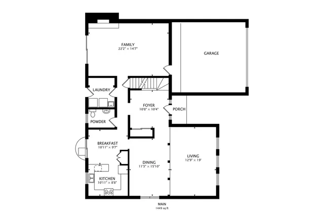 a picture of a bench in room