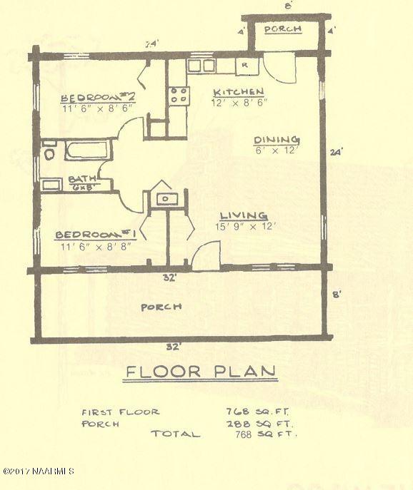 6668 North Santa Fe Road Williams, AZ 86046 - Photo 49 of 49 Floorplan