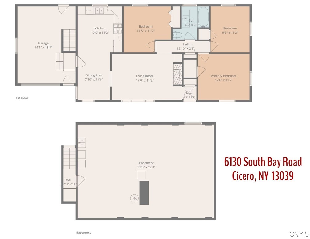6130 South Bay Road Cicero, NY 13039 - Photo 30 of 30 Now that we've toured the entire interior, we pause to view the floor plan rendering giving more perspective on the layout of rooms.