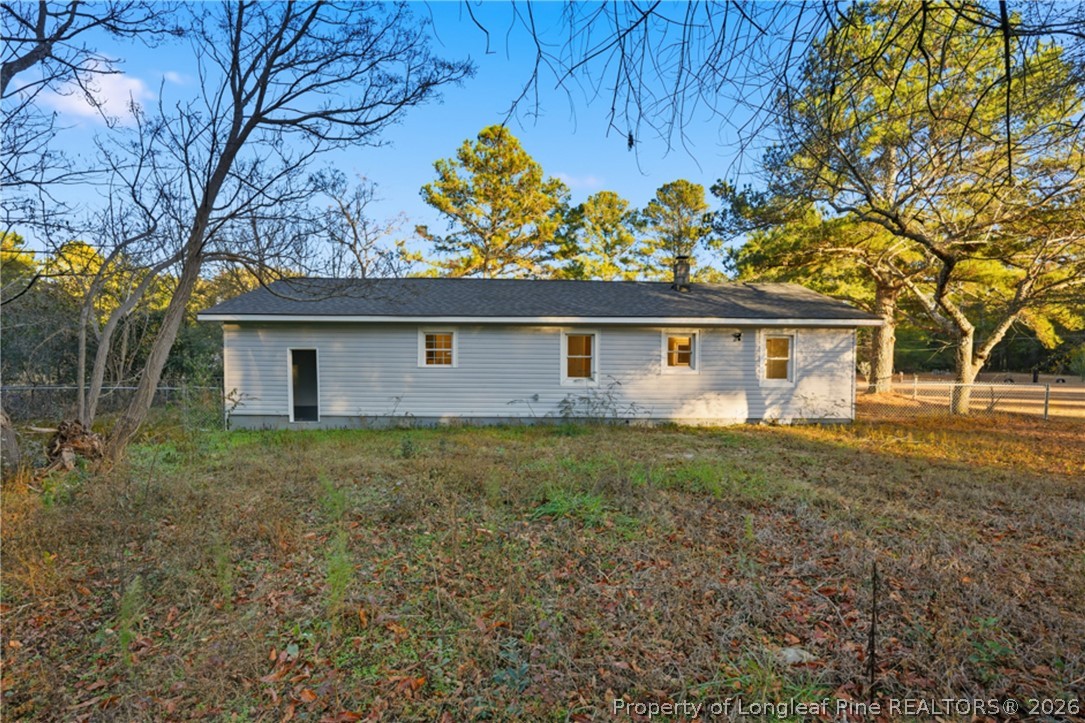 190 Payton Place Road Lumber Bridge, NC 28357 - Photo 40 of 43 a view of a house with a backyard
