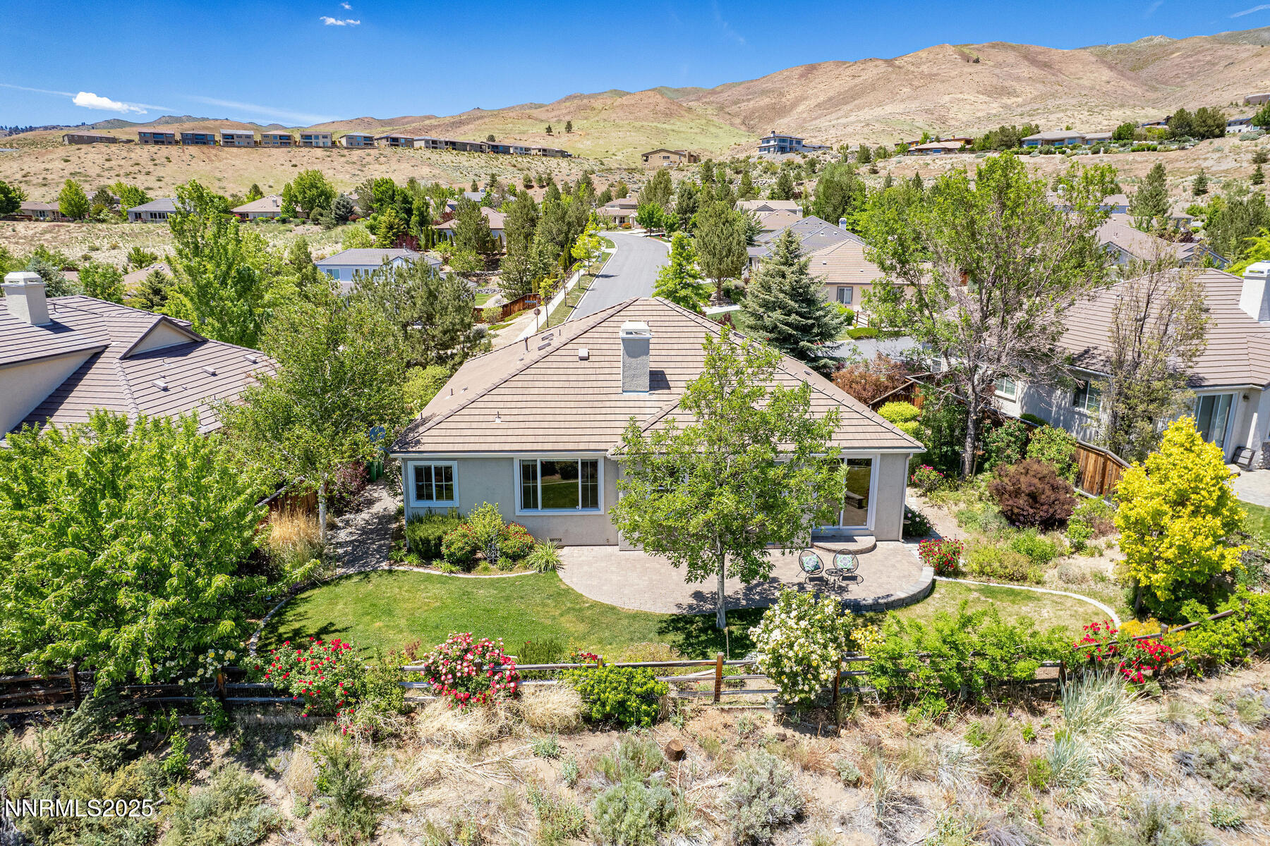 8890 Chipshot Trail Reno, NV 89523 - Photo 34 of 36 an aerial view of a house with a yard
