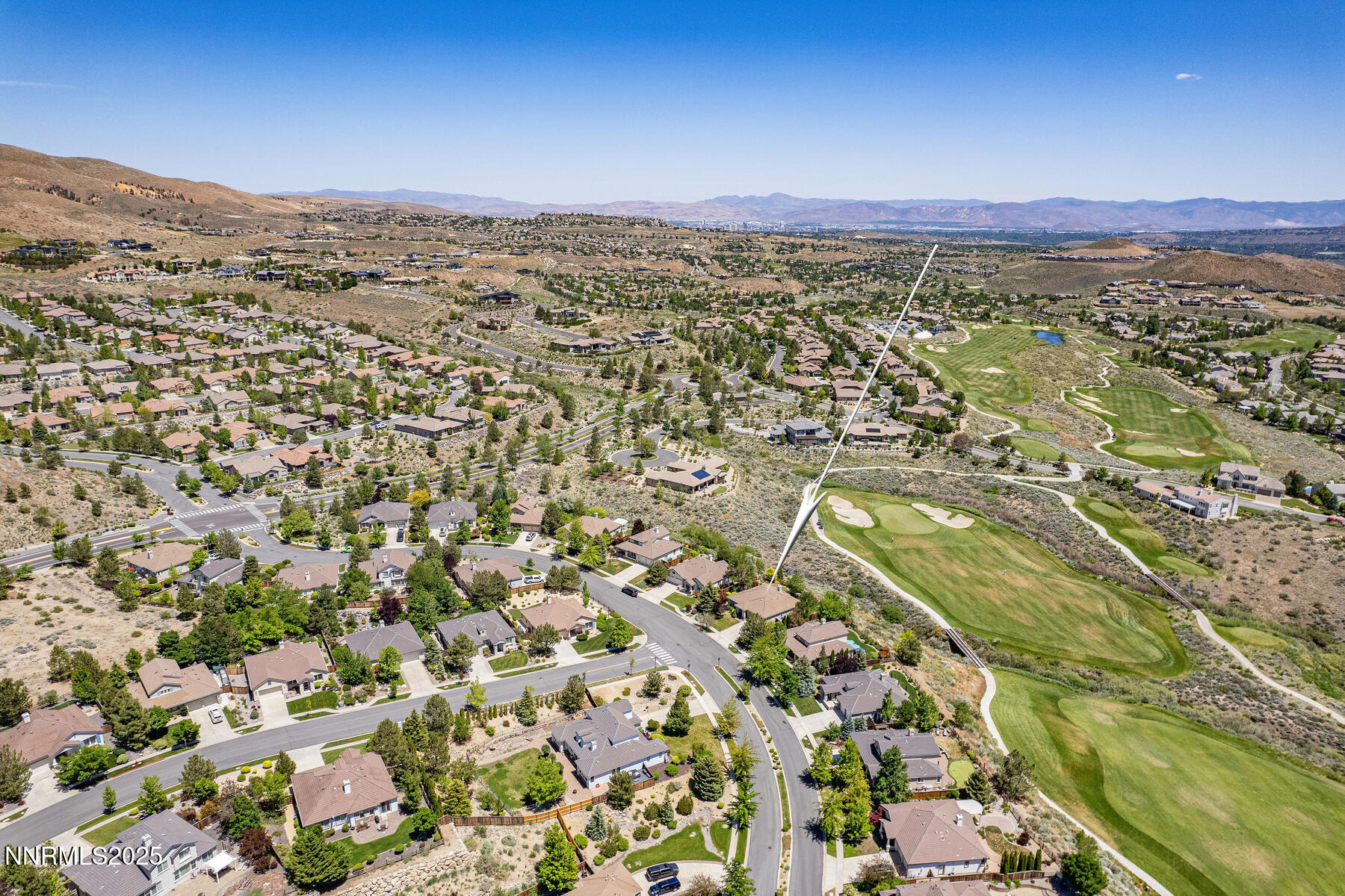 8890 Chipshot Trail Reno, NV 89523 - Photo 8 of 36 an aerial view of residential houses with outdoor space