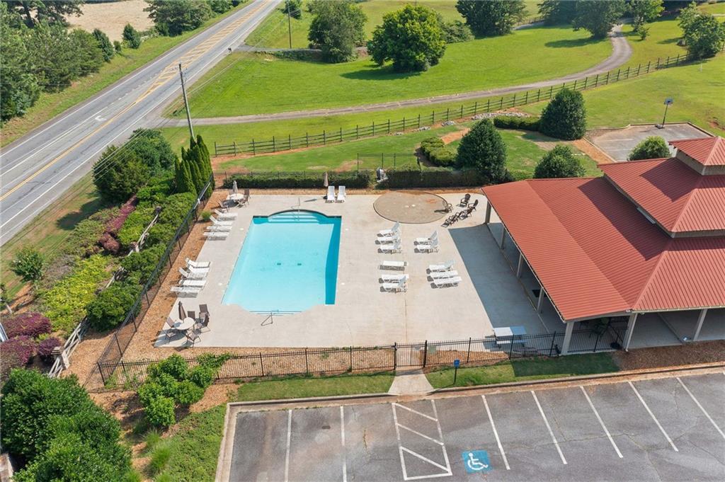 13 Four Feathers Lane Northeast Rydal, GA 30171 - Photo 45 of 51 an aerial view of a house with a yard basket ball court and outdoor seating