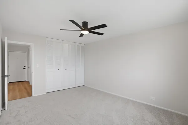 a view of a big room with wooden floor