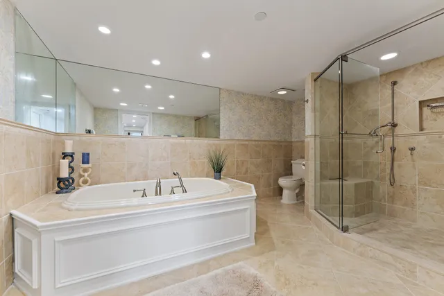 a view of an outdoor space and tennis court