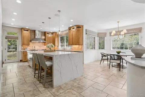 a kitchen with a sink counter top space and appliances
