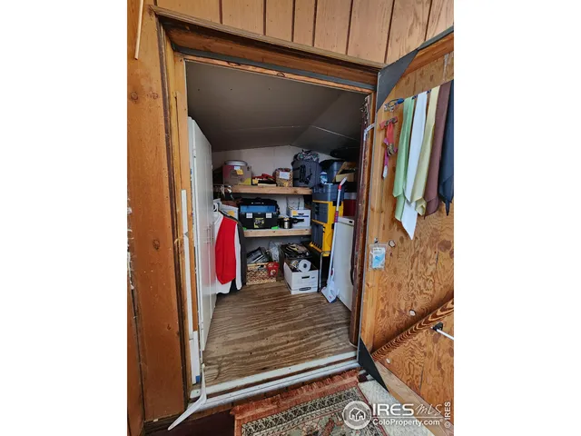 a view of storage and utility room